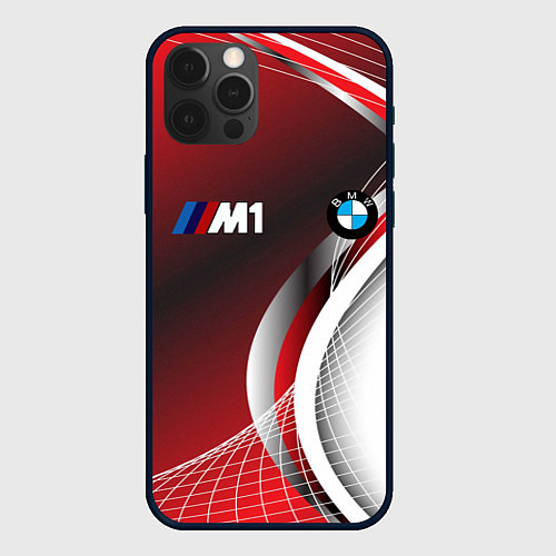 Чехол iPhone 12 Pro BMW sport geometry motors / 3D-Черный – фото 1