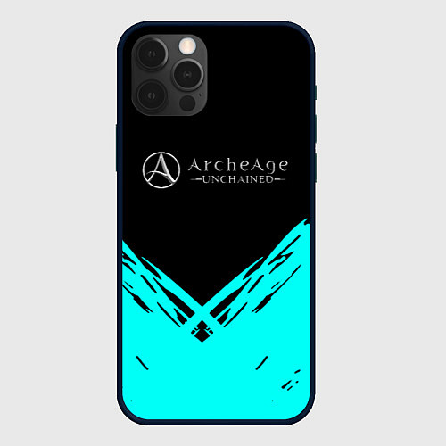 Чехол iPhone 12 Pro ArcheAge краски / 3D-Черный – фото 1