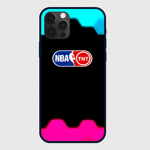 Чехол iPhone 12 Pro NBA текстура соты / 3D-Черный – фото 1