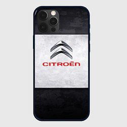 Чехол iPhone 12 Pro Citroen grey metal