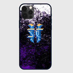 Чехол для iPhone 12 Pro Starcraft брызги красок, цвет: 3D-черный