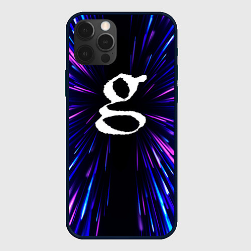 Чехол iPhone 12 Pro Garbage neon energy / 3D-Черный – фото 1
