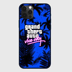 Чехол для iPhone 12 Pro Vice cuty gta tropic steel, цвет: 3D-черный