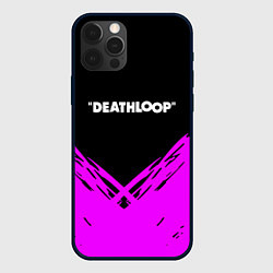 Чехол для iPhone 12 Pro Deathloop neon geometry, цвет: 3D-черный