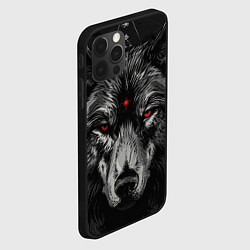 Чехол для iPhone 12 Pro Волк с красными глазами, цвет: 3D-черный — фото 2