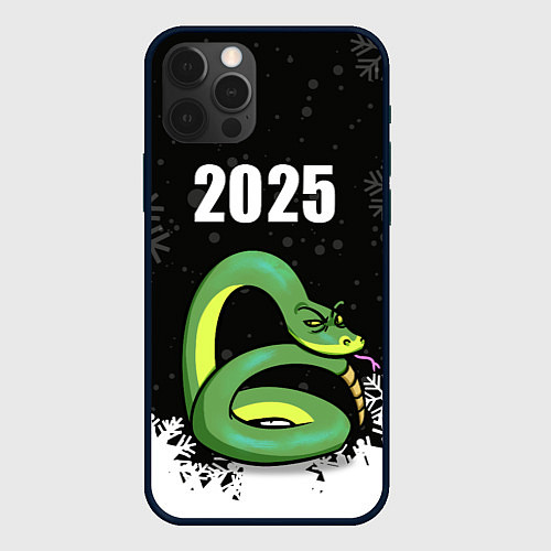 Чехол iPhone 12 Pro Змея - 2025 / 3D-Черный – фото 1