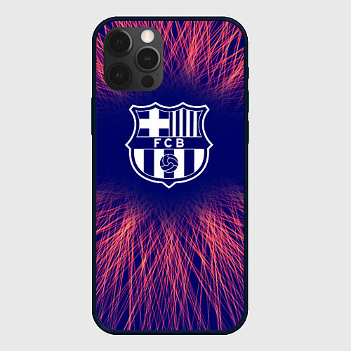 Чехол iPhone 12 Pro Barcelona red energy / 3D-Черный – фото 1