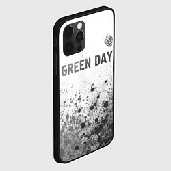 Чехол для iPhone 12 Pro Green Day - white gradient посередине, цвет: 3D-черный — фото 2