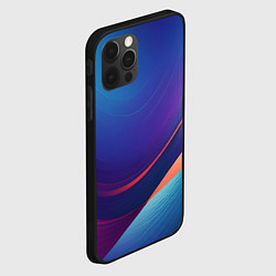 Чехол для iPhone 12 Pro Красивый градиент абстракция, цвет: 3D-черный — фото 2