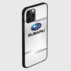 Чехол для iPhone 12 Pro Subaru auto steel metal, цвет: 3D-черный — фото 2