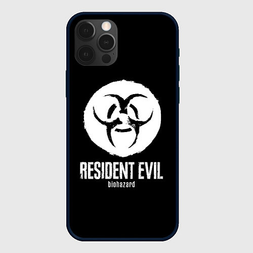 Чехол iPhone 12 Pro Resident Evil umbrella corp logo / 3D-Черный – фото 1