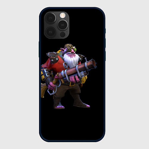 Чехол iPhone 12 Pro Снайпер Dota 2 / 3D-Черный – фото 1