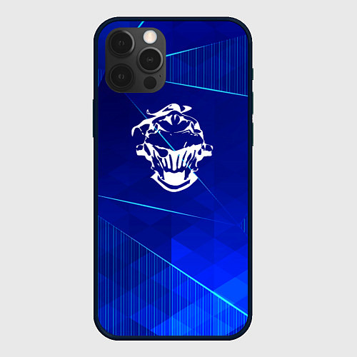 Чехол iPhone 12 Pro Goblin Slayer blue poly / 3D-Черный – фото 1