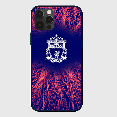 Чехол iPhone 12 Pro Liverpool red energy / 3D-Черный – фото 1