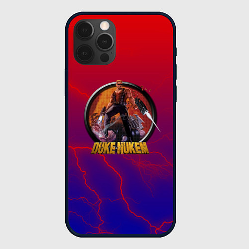 Чехол iPhone 12 Pro Duke Nukem storm / 3D-Черный – фото 1