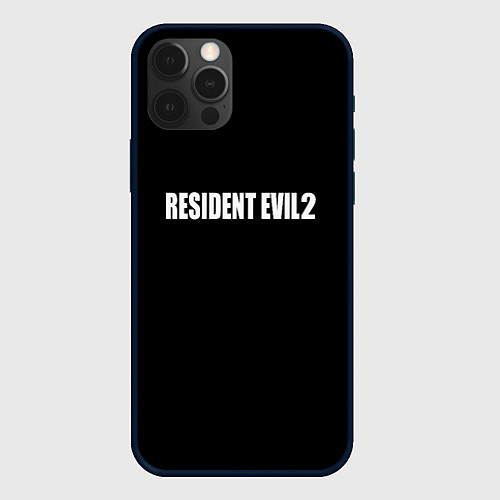 Чехол iPhone 12 Pro Resident Evil 2 logo / 3D-Черный – фото 1