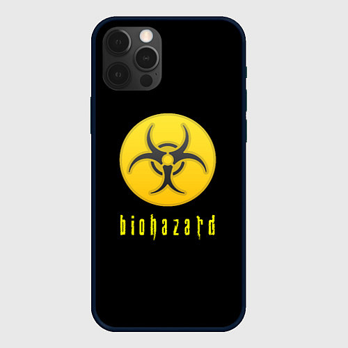 Чехол iPhone 12 Pro Resident Evil biohazard / 3D-Черный – фото 1