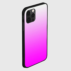 Чехол для iPhone 12 Pro Gradient color pink, цвет: 3D-черный — фото 2