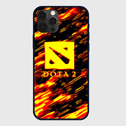 Чехол iPhone 12 Pro DOTA2 огенный стиль текстура