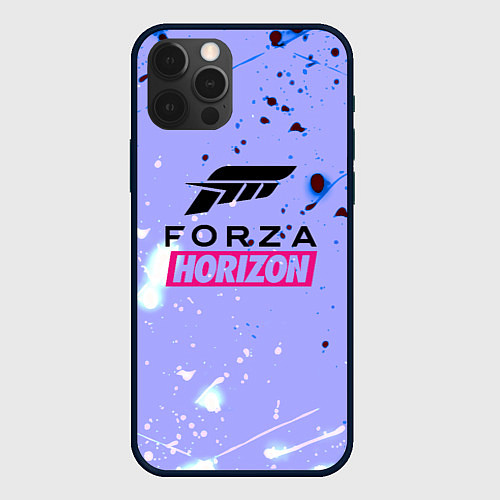 Чехол iPhone 12 Pro Forza Horizon краски текстура / 3D-Черный – фото 1