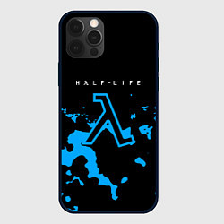 Чехол iPhone 12 Pro Half life синий камуфляж