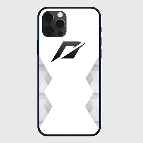 Чехол iPhone 12 Pro Need for Speed white poly / 3D-Черный – фото 1