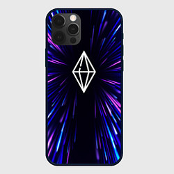 Чехол iPhone 12 Pro The Sims neon energy