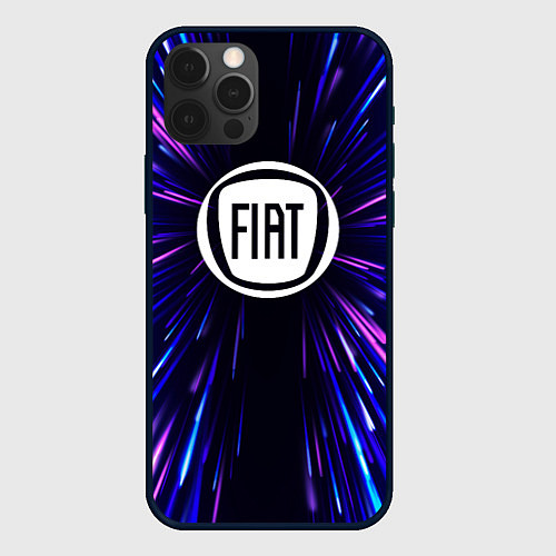 Чехол iPhone 12 Pro Fiat neon energy / 3D-Черный – фото 1