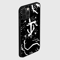 Чехол для iPhone 12 Pro Doom шторм краски, цвет: 3D-черный — фото 2