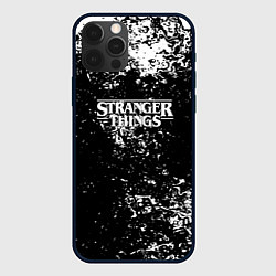 Чехол iPhone 12 Pro Stranger things брызги красок