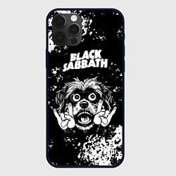 Чехол для iPhone 12 Pro Black Sabbath рок пес, цвет: 3D-черный