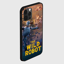 Чехол для iPhone 12 Pro Бегущий дикий робот, цвет: 3D-черный — фото 2