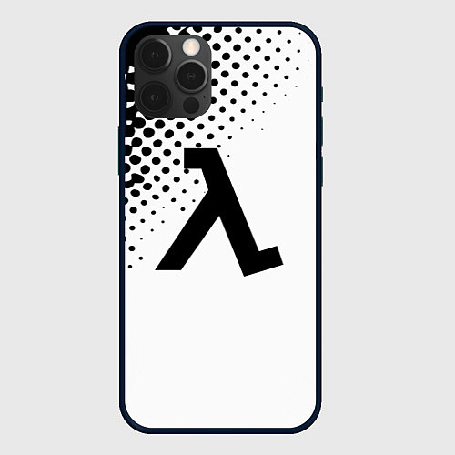 Чехол iPhone 12 Pro Half-life pattern black / 3D-Черный – фото 1