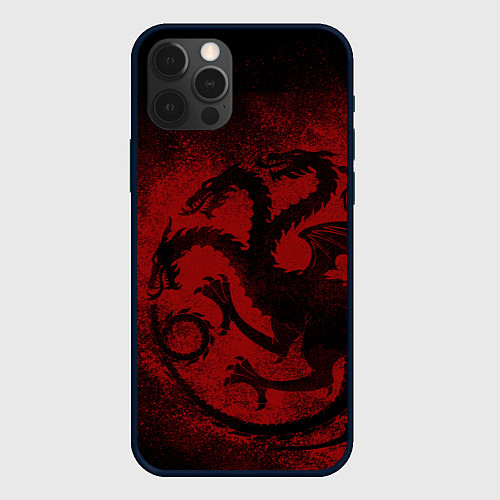 Чехол iPhone 12 Pro Targaryen house Game of Thrones / 3D-Черный – фото 1