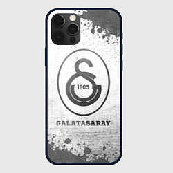 Чехол для iPhone 12 Pro Galatasaray - white gradient, цвет: 3D-черный