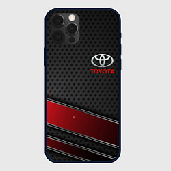 Чехол для iPhone 12 Pro Toyota auto car, цвет: 3D-черный