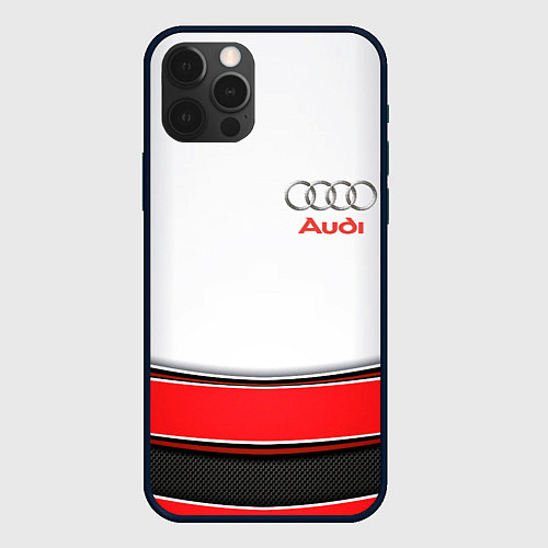 Чехол iPhone 12 Pro AUDI auto car / 3D-Черный – фото 1