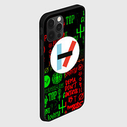 Чехол для iPhone 12 Pro Twenty one pilots music steel, цвет: 3D-черный — фото 2