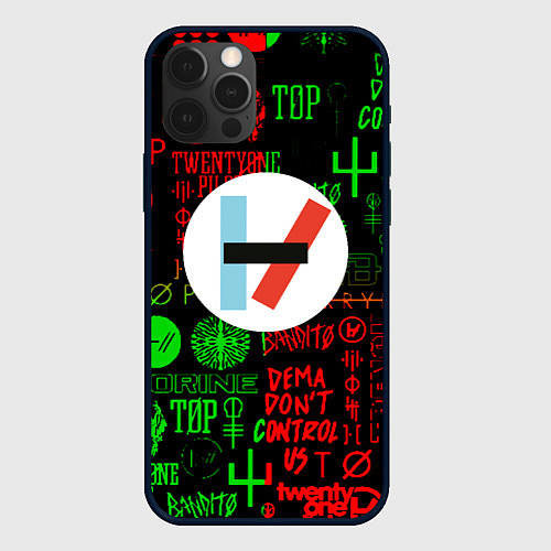 Чехол iPhone 12 Pro Twenty one pilots music steel / 3D-Черный – фото 1