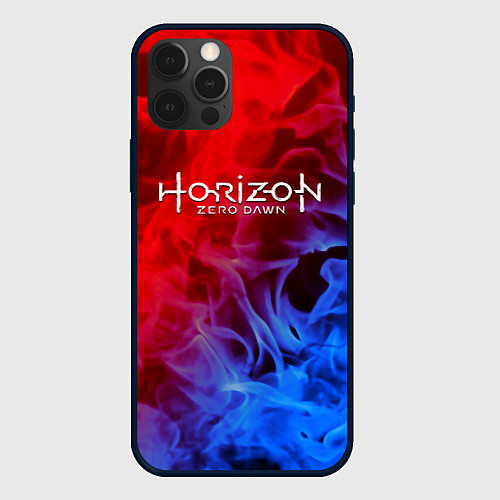 Чехол iPhone 12 Pro Horizon zero dawn fire gradient / 3D-Черный – фото 1