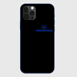 Чехол для iPhone 12 Pro Honda blue logo, цвет: 3D-черный