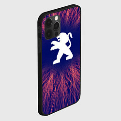 Чехол для iPhone 12 Pro Peugeot red energy, цвет: 3D-черный — фото 2