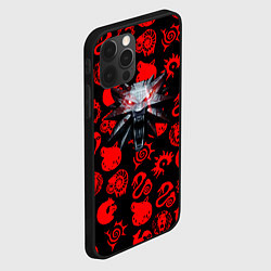 Чехол для iPhone 12 Pro The Witcher anime pattern, цвет: 3D-черный — фото 2