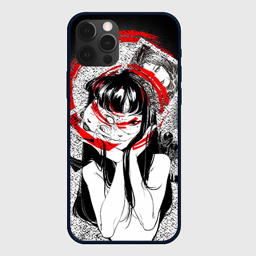 Чехол iPhone 12 Pro Uzumaki / 3D-Черный – фото 1