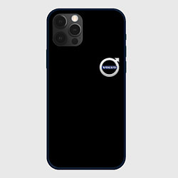 Чехол для iPhone 12 Pro Volvo logo auto, цвет: 3D-черный