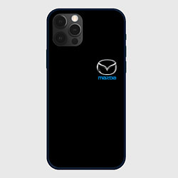 Чехол для iPhone 12 Pro Mazda logo auto, цвет: 3D-черный