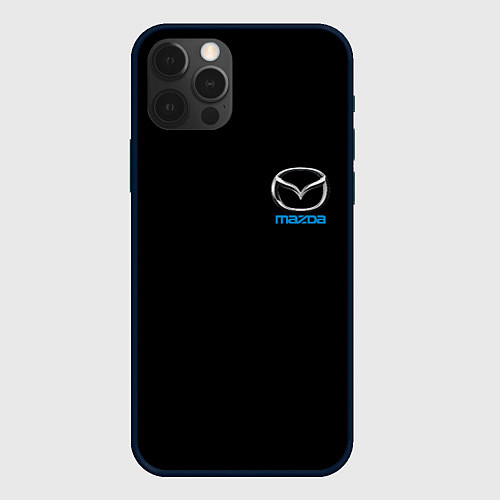 Чехол iPhone 12 Pro Mazda logo auto / 3D-Черный – фото 1