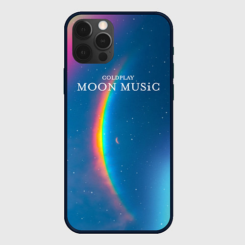 Чехол iPhone 12 Pro Moon music Coldplay / 3D-Черный – фото 1