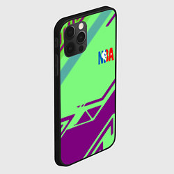 Чехол для iPhone 12 Pro NBA geometry sport, цвет: 3D-черный — фото 2