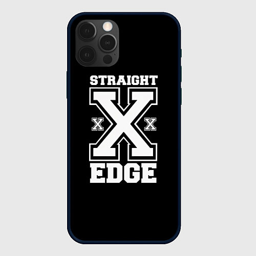 Чехол iPhone 12 Pro Straight edge SXE / 3D-Черный – фото 1